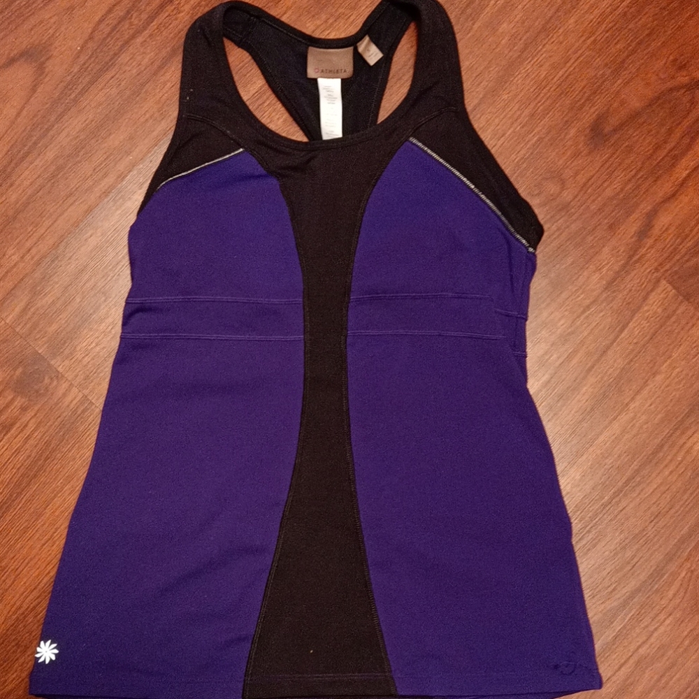 Athleta Turbocharge Purple/Blank Tank